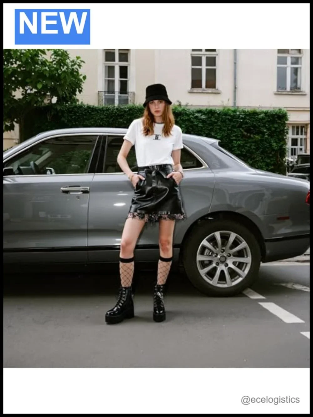 Women's Chunky Wedge Heel Platform Ankle Boots with Punk Chain